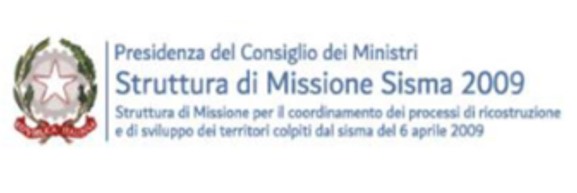 Presidenza Consiglio dei Ministri - Struttura di Missione Sisma 2009 - Logotipo